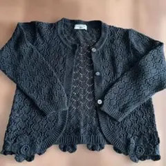 キッズ カーディガン 黒