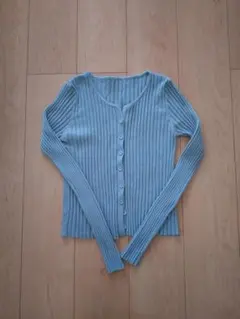 aimoha リブニット　カーディガン　丈短め