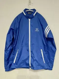 adidas アディダス　ジャンパー青 ウインドブレーカー/マウンテンパーカー