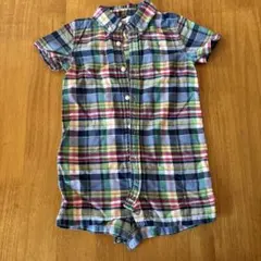Ralph Lauren チェック柄ロンパース 80