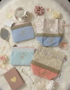 Honey Salonミニ巾着ポーチ＆マルチケース4点セット