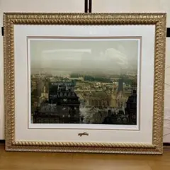 絵画　ヒロ、ヤマガタ　雨煙るパリ／版画 シルクスクリーン