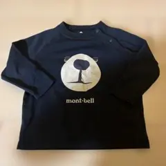 mont-bell 長袖Tシャツ 黒　クマ