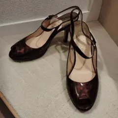 Cole Haan オープントゥ パンプス べっ甲柄Nike Airコラボ品希少のサムネイル