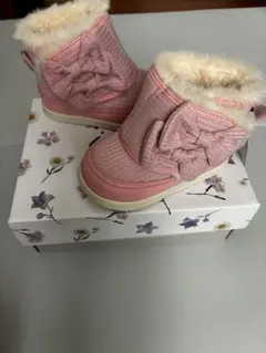 IFMEイフミー/fine ピンク リボン付きブーツ13.5