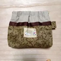 バネ口ポーチ　ミニポーチ　化粧小物入れ　◇ハリネズミ＆パンダ