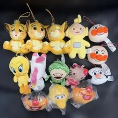 新品〜美品♡キャラクターマスコットキーホルダー♡14点セット♡まとめ売り♡