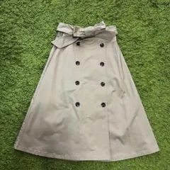 GUトレンチフレアスカート M