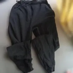ブラック ジョガーパンツ ポリエステルスウェットL