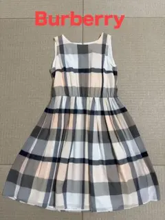美品 BURBERRY ノースリーブ ワンピース チェック柄 2Y 92cm - メルカリ