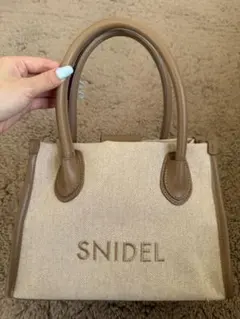 SNIDEL ロゴバック ベージュ