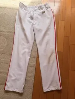 MIZUNO 野球用ユニフォームパンツ ホワイト レッドライン