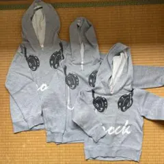 devirock ヘッドフォンプリント トレーナー 130.120.100兄弟