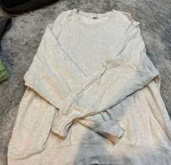 JEANASIS グレー スウェット トレーナー オーバースウェットF