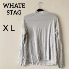 WHATE STAG グレー 長袖 Tシャツ 【ＸＬ】レディース古着
