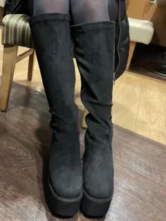 厚底 ロングブーツ スエード 即購入⭕️