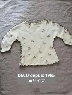 DECO depuis 1985コットントップス 花柄ワッフルカットソー 90 - メルカリ