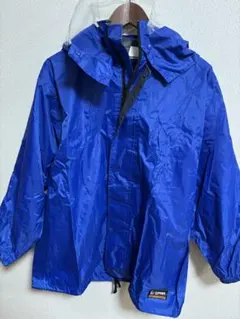 青いレインスーツ上下セット Mサイズ