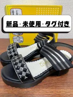 【新品・タグ付き・未使用】セダークレスト キッズサンダル 19cm ブラック 黒