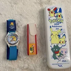 ANA ポケモンジェット就航記念 腕時計 文字盤 全日本空輸 空飛ぶ