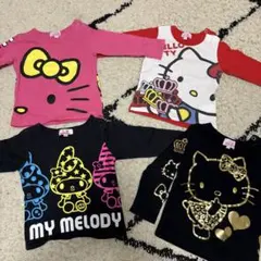 ハローキティ・マイメロディ・BABYDOLL Tシャツセット