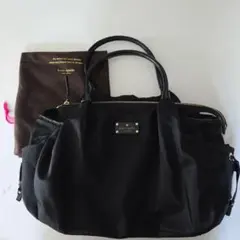 kate spade new york 黒　マザーズバッグ 収納袋付き　ブラック
