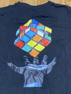 Rubik's Cube　Tシャツ　L　黒　USA古着