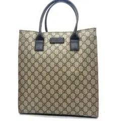 【美品】グッチ ハンドバッグ トートバッグ GGスプリーム PVC