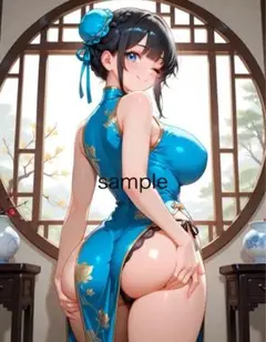 AIイラスト 美女 A4ポスター K23