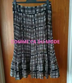 COMME CA DU MODE フレアスカート 　ミモレ丈　11号のサムネイル