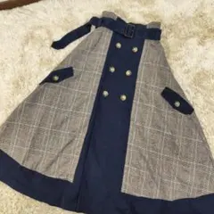 AMERI チェックトレンチスカート 有村架純着用