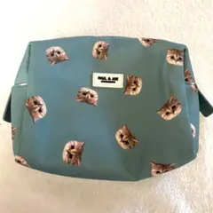 PAUL & JOE ポールアンドジョー ポーチ 猫柄 ミント