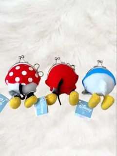 平成レトロ ディズニーベビー おしり型 がま口ポーチ 3点セット