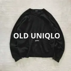 90s OLD UNIQLO ラグランスリーブ ウールニット セーター
