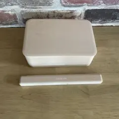 お弁当箱 ケース入り箸付き くすみピンクのサムネイル