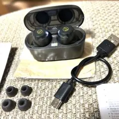 オーディオテクニカ【ATH-CKS30TW+】希少な黒スケルトン 未使用品に近い