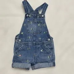 ギャップ　デニムオーバーオール（半ズボン）