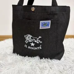 デニム トートバッグ ブラック