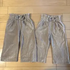 apres les cours コーデュロイ ハーフパンツ 110 2枚セット