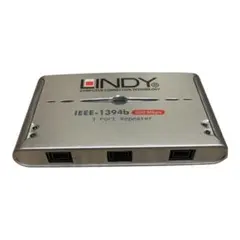 LINDY FireWire 800ハブ 3ポート No.32911 通電確認済