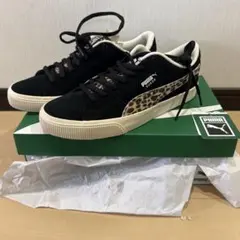 PUMA Suede ブラック/ヒョウ柄 スニーカー28