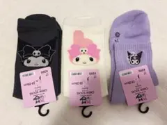 GU クロミ　マイメロ サンリオ 靴下 3足セット 23-25cm 新品