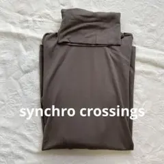 【synchro crossings】グレータートルネックトップス 38