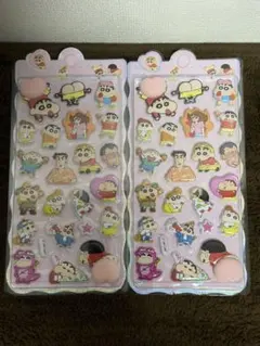 2枚セット！　クレヨンしんちゃん　おしりシール　ぷっくりシール