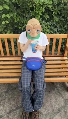 yolo チェックパンツ