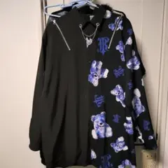 TRAVAS TOKYO【トラバストーキョー】クマプリントバイカラーシャツ