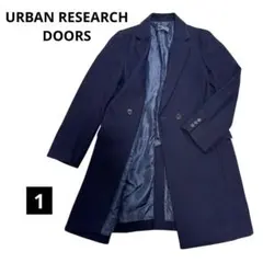 新品タグ付◆ ウールロングコート　DOORS アーバンリサーチ　ネイビー URBAN RESEARCH DOORS（アーバンリサーチドアーズ）の「ウールロング