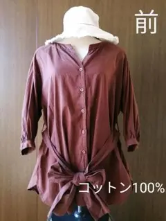 チュニックブラウス(茶)のサムネイル