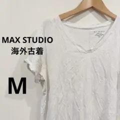 MAX STUDIO FAVORITE TEE ホワイト M 半袖　海外古着のサムネイル