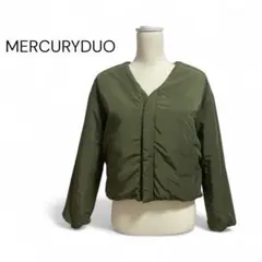 マーキュリーデュオ リバーシブル ボアジャケット フリーサイズ カーキ